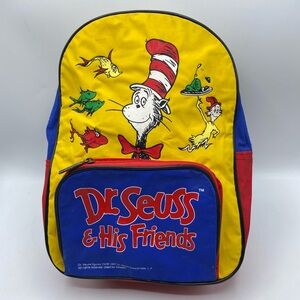 Vintage 1997 Dr. Seuss & His Friends Bookbag Backpack Small